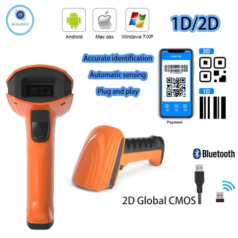 1D 2D roller shutter Barcode Handheld convenience Scanner High performance barcode Scanner Suppliers