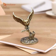 [Gamchiano] Brass Owl Statue Craft Tea Pet Artware Desktop Ornament Wealth Decor
