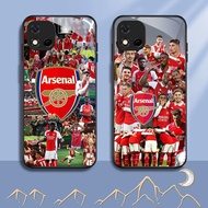 NC-5 Arsenal Superstars Kaca Glass Case For Realme C20 C20A C11 OPPO A16E A16K A93 Reno 4 4F F17 Lit