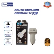 EXCELLENCE Car Charger Head Enigma 33W Fast Charging 3.0 Dual Output USB A & Type-C High QualityOrig