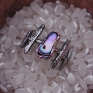 Starry starry night 珠母貝殼銀戒指