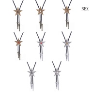 NEX Turquoise Bolo Tie Western Vintage Bolo Tie Cowboy Bolo Tie Star Bolo Tie