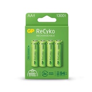 GP ReCyko Battery 1300mAh AA (4 battery pack) - GP130AAHCE-2WB4