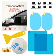 4PCS/Set Anti Rain Car Mirror Window Clear Film Car Rearview Mirror Protective Film Waterproof Rainproof Car Sticker