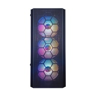 เคสคอมพิวเตอร์ VENUZ ATX Mid Tower Tempered Glass Gaming Case VC1812 / 1813 with Rainbow RGB Fan x 4