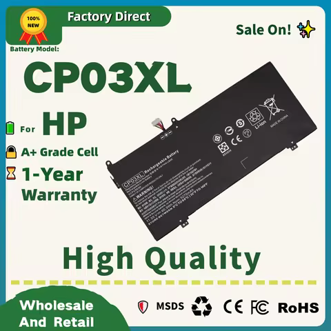 Factory Direct! CP03XL Battery For HP Spectre x360 13-ae049ng 13-ae040ng 13-ae052nr 929066-421 92907