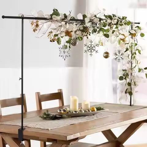 Balloon Arch Stand Adjustable Table Arch with Clamps Dining Background Rack for Daily Swing Event Ca