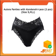 Aulora Panties with Kondenshi-Lace (2 pcs)(Size S,M,L)