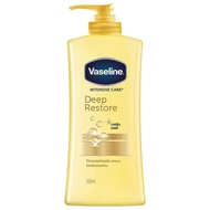 [100/300/500 มล.] Vaseline Intensive Care Deep Restore Body Lotion วาสลีน อินเทนซีฟ แคร์ อโล ซูธ บอดี้ โลชั่น vaseline