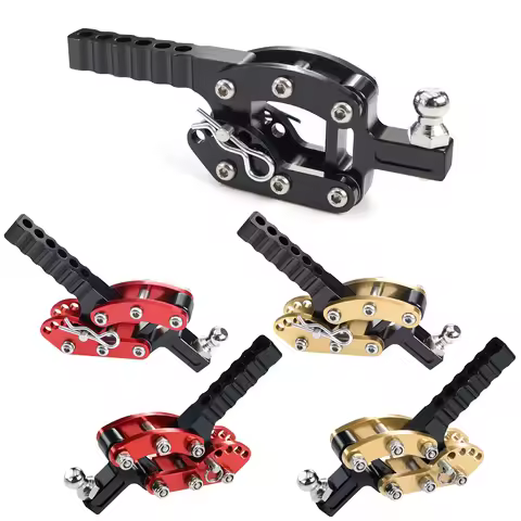 Metal Adjustable Tow Hook Trailer Hitch For 1/8 1/10 RC Crawler Car TRX4 Trx6 SCX10 90046 D90 D110 M