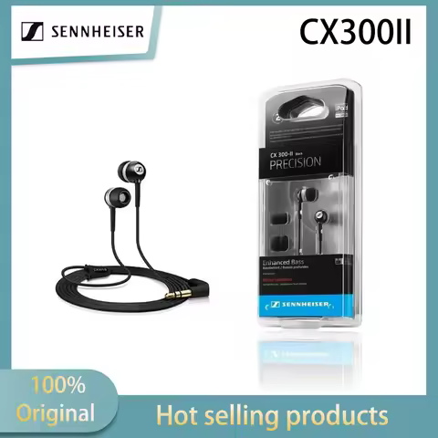 Sennheiser CX300II wired in ear headphones with high quality and high resolution are compatible with