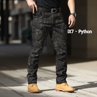 1ครั้ง-ยุทธวิธีกางเกงคาร์โก้ IX9-Stretch Cam/ IX7-Stretch Cam S-3XL พรางยืดหยุ่นป้องกันการฉีกขาดหลาย