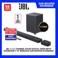 【 ORIGINAL 】 JBL BAR 1000 7.1.4 ch Soundbar with Detachable Surround Speakers, MultiBeam, Dolby Atmo