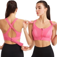 [Ada Stok] sport bra anti goyang Boleh Laras Kalis Kejutan Bernafas Tanpa Wayar Rompi Wanita Yoga Su