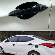 For HYUNDAI ELANTRA 2011-2015 carbon fiber pattern car door handle bowl cover trim,ELANTRA exterior 