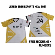 JERSEY KAOS BAJU GAMING BREN ESPORTS WHITE 2021 - XS