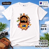 Souvenir T-Shirt AUSSIE SOUVENIR MODEL 2 T-Shirt Cotton Combed 24s SOUVENIR PREMIUM GIFT