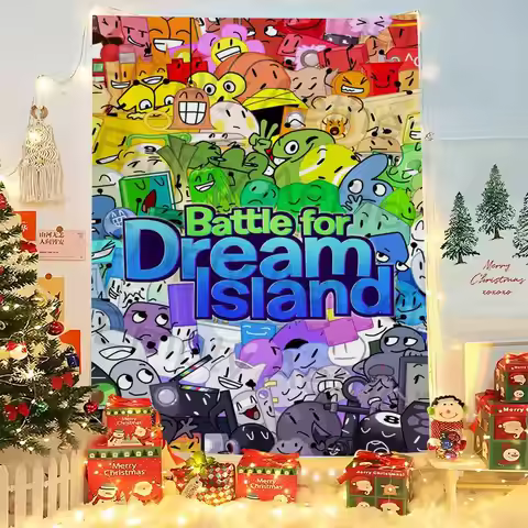 Bfdi B-Battle For Dream Island Tapestry Hanging Dormitory Room Bedspread Blanket Children's Room Par