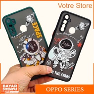 Little Astronaut Space Case Oppo A5S A5 2020 A7 A9 2020 A11k A12 A15 A15S A16 A16S F9 Casing Laser P