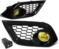 DNA Motoring FL-ZTL-305-AM Pair Factory Style Fog Light Lamps Replacement w/Bezel+Switch