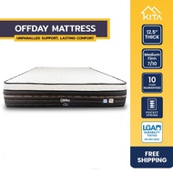 KITA OFFDAY Mattress (12.5 inch), Solid Foam + Pocket Spring, Sizes (Single, Super Single, Queen, Ki