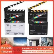 1buycart Acrylic Director Scene Clapperboard TV Movie Action Board Film Cut Prop with Pen