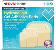 CVS Health Hydrocolloid Gel Adhesive Pds, 5 Pads, Assorted Sizes
