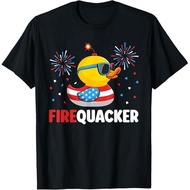 4Th Of July Duck Firequacker Patriotic Fourth Of July Funny T-Shirt