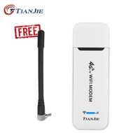 TIANJIE 4G WiFi Router Micro SIM Card Portable Wireless LTE USB Modem 4g Wifi Sim Card Pocket Hotspot Antenna WIFI Dongle shoutuan