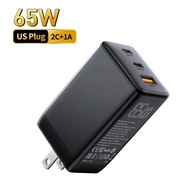65W GaN Charger Quick Charge PD Type C USB Charger for iPhone 15 14 13 Pro Max 12 Samsung Fast Char