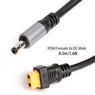 XT60 Female/Male Connector To DC5521 Male Adapter Power Cable 16AWG Solar Panel Connection Home Car 