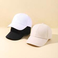3-Pieces Cute Solid-Color Baseball Caps. Suitable For Various Outfits Of Both Girls And Boys. Adjust