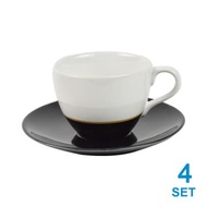 Appetite Set of 4 Cups & Saucers MONOKROM