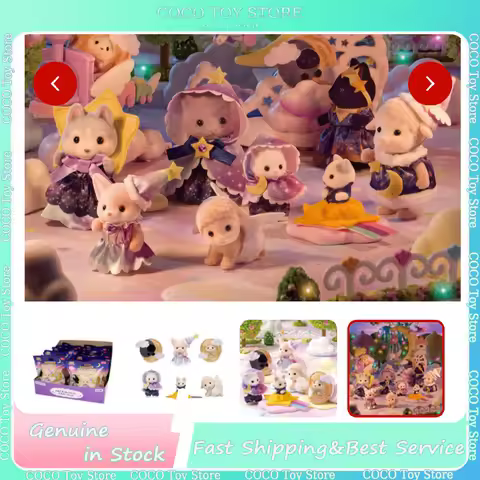 Original New Sylvanian Families Night Series Blind Box Forest Family Mystery Box Familias Sylvanian 