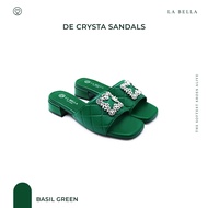 LA BELLA  รองเท้าแตะหนังแกะ รุ่น DE CRYSTA SANDALS 6 สี