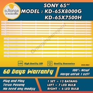 KD-65X8000G / KD-65X7500H SONY 65" LED TV BACKLIGHT(LAMPU TV) SONY 65 INCH LED TV BACKLIGHT KD65X800