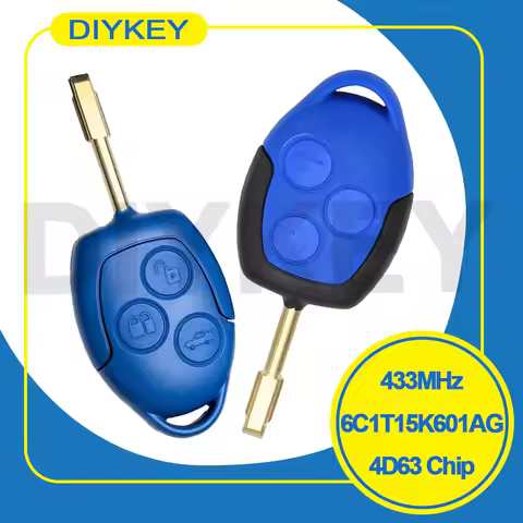 Rechargeable 4D63 Chip ASK 433MHz For Ford Transit WM VM 2006-2014 P/N: 6C1T15K601AG 6CIT15K601 KYDZ