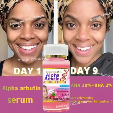 Alpha Arbutin Serum AHA 30%+ BHA 2% Keeps Face Smooth Brightening Moisturizing Improving Dullness Da