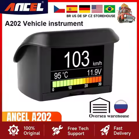 ANCEL A202 OBD2 Scanner Automobile On-board Computer Car Digital OBD 2 Computer Display Speed Fuel C