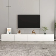 Rak TV Kayu Rumah Ruang Tamu Set Meja Kopi Dipasang di Dinding Rak TV Gantung Bilik Tidur Mudah Kabi