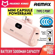 REMAX Mini Capsule USB Type C Output 5000mAh Quick Charge 2A Original Pink Powerbank Small AKRPP632