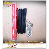 XLR8 14G x 199mm Black stainless Steel Spokes MTB BMX Bike Spokes