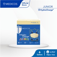MEDICOS HydroChargeTM Junior 4 Ply Surgical Face Mask - Assorted Color (1 Box)