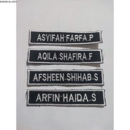 Custom Embroidery Name Bet Computer Embroidery ORBIT B 393 Neat Stitching Size 1.8x8.5cm Uniform Att