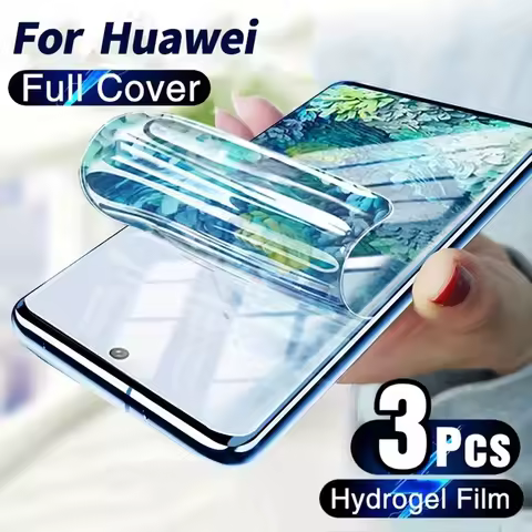 3Pcs Screen Protector For Huawei Y9A Y9 Prime Y9S Y9 Y7P Y7A Y7 Y6 Pro Hydrogel Film For Huawei Y7 Y