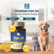 Fish Oil Vitamin Cat Dog Fish Liver Oil 150 Capsules Tunghai Vitamin Omega Cat Dog