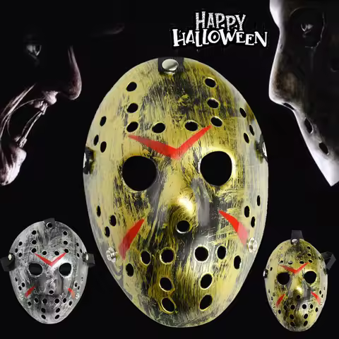 Terrifying Resin Death Mask Halloween Christmas Dual Decor Haunting Masquerade Prop Adjustable Strap