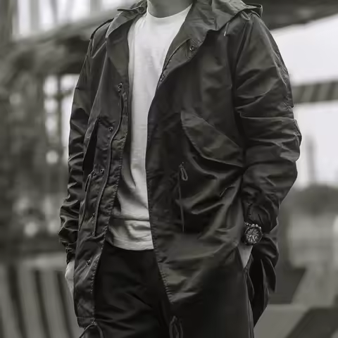 NON STOCK M51 Pie Overcome Jacket, Nylon Fishtail Windbreaker M-51 PARKA Jacket