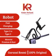 Robot RBKCC100 Type C to Type C 65W PD Cable + Cable Support