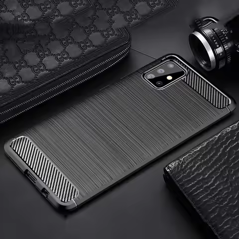 For Samsung Galaxy A51 A 51 Case Soft Silicone Brushed Cover Rugged Armor Phone Case For Samsung Gal